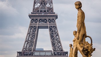 Eiffel Tower view from Trocadero