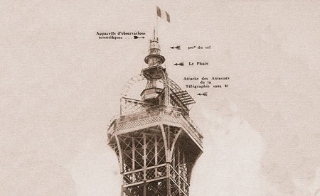 Vista de la cumbre histórica en 1900