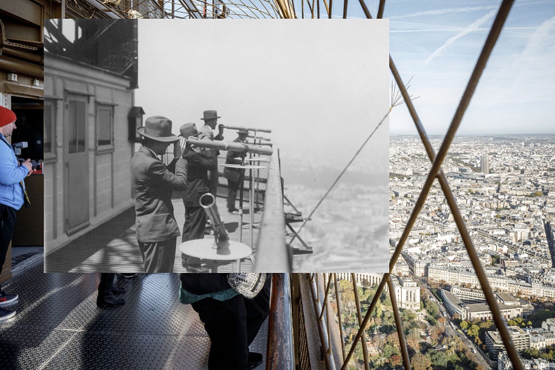 Vue depuis le sommet de la tour Eiffel