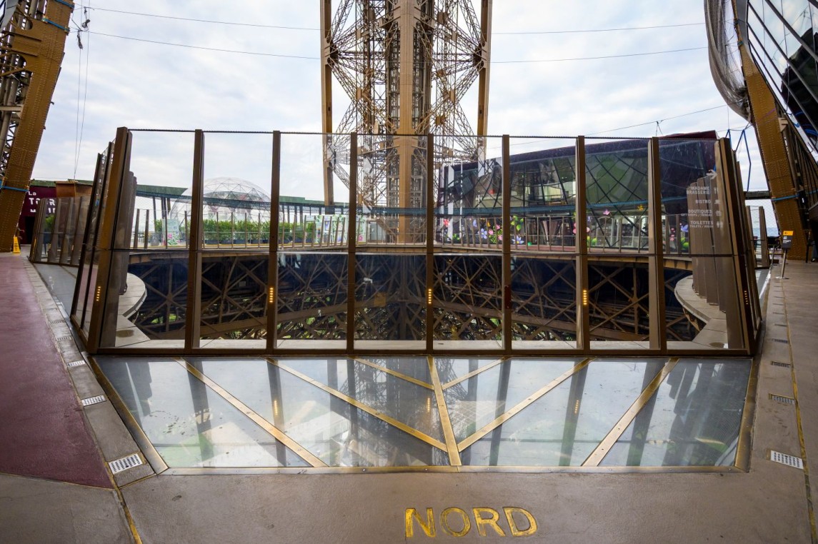 Photo of the first floor of the Eiffel Tower