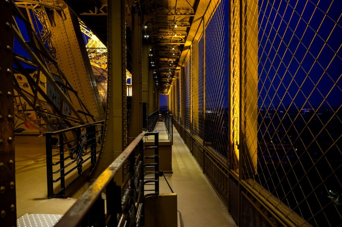 Photo of the first floor of the Eiffel Tower