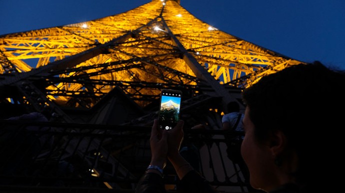 View of the Tower sparkles